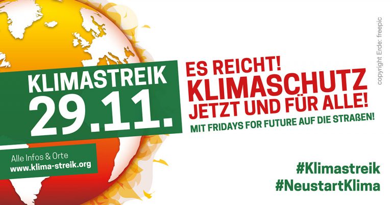 #AlleFürsKlima: Klima-Aktionstag am 29. November