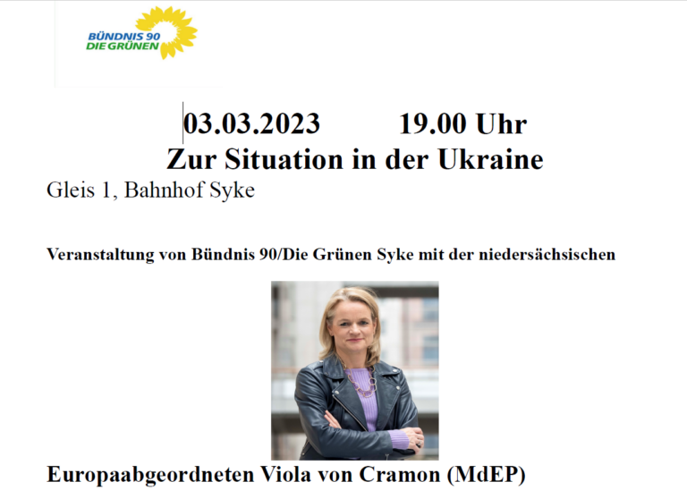 Viola von Cramon berichtet zur Ukraine